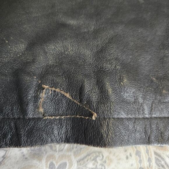 YVES Saint Laurent Ventage Lambskin Nappa Leather Thrashed Distressed Trench - Picture 7 of 16